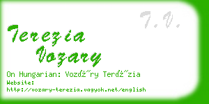 terezia vozary business card